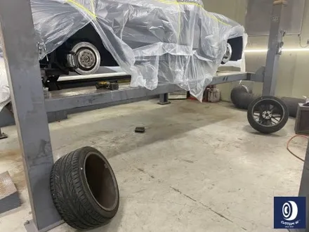 벤츠 C63AMG 하이그로시 블랙(검정 유광) 휠도색 + 레드 캘리퍼 도색 / 용인 처인구