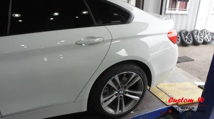 BMW 420D 그란쿠페 차량을 더욱 스포티하게! 블랙유광 휠도색과 블루 캘리퍼도색. / 용인 처인구