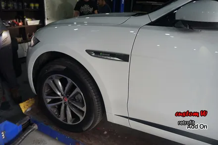 재규어 F-PACE 말끔하고 관리가 용이한 반무광 블랙 휠도색. / 용인 처인구