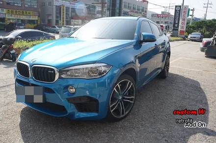 무서운 성능의 SUV BMW X6M 블랙유광 휠도색. / 용인 처인구
