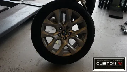 BMW X5 휠 상처수리 후 블랙유광 휠도색. / 용인 처인구