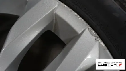 BMW F10 5시리즈 휠 상처수리 후 고스트크롬 휠도색. / 용인 처인구