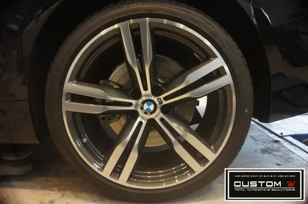 BMW G11/G12 740LI 휠상처수리후 건메탈 휠도색 , 골드 캘리퍼 도색.! / 용인 처인구