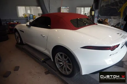 재규어 F-TYPE / F 타입 블랙유광 휠도색 그리고 레드 캘리퍼 도색 작업 까지.! 커스텀W / 용인 처인구