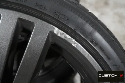 재방문 주신 고객. BMW G12 740LI 휠 상처 수리 후, 건메탈 휠복원 도색. / 용인 처인구