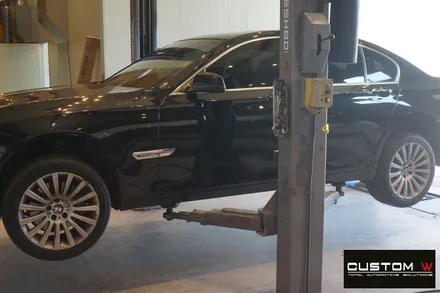 BMW F01 740i 휠 상처 수리 후, 고스트 크롬 휠도색. / 용인 처인구