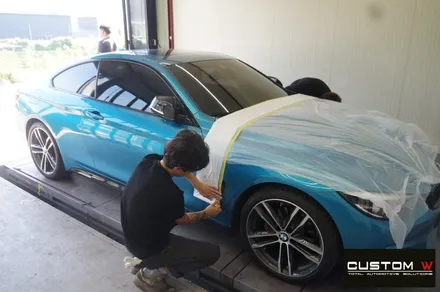 BMW 420i 쿠페 & 430i 컨버터블 블랙 유광 휠도색, 캘리퍼 도색. / 용인 처인구