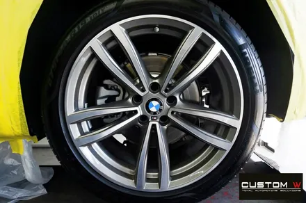 BMW 6GT 620d 블랙유광 휠 도색 + 레드 캘리퍼 도색 / 용인 처인구