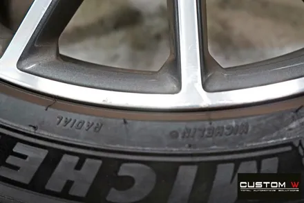 벤츠 GT43 AMG 블랙실버 투톤 휠도색, 골드 캘리퍼 도색 / 용인 처인구