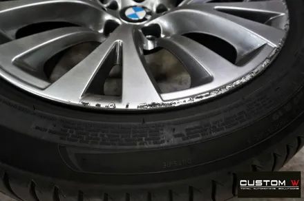 BMW 5GT 휠 상처 수리 후 고스트크롬 휠 도색 / 용인 처인구