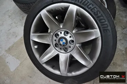 BMW E39 520i 휠 상처 수리 후 고스트 크롬 휠도색 / 용인 처인구