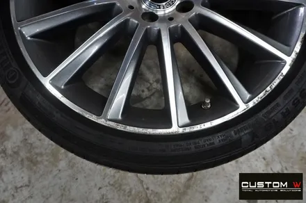 벤츠 C220d 마차휠 다이아몬드 컷팅 휠복원 / 용인 처인구