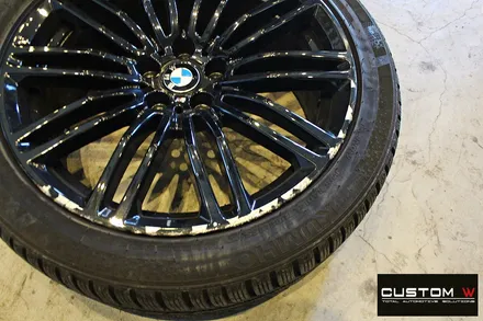 BMW G30 M530i 664M 휠 상처 수리 후 블랙유광 휠도색 / 용인 처인구