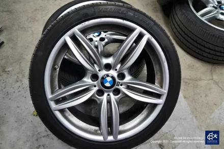 BMW 530d 휠수리 후 블랙유광 휠도색 / 용인 처인구