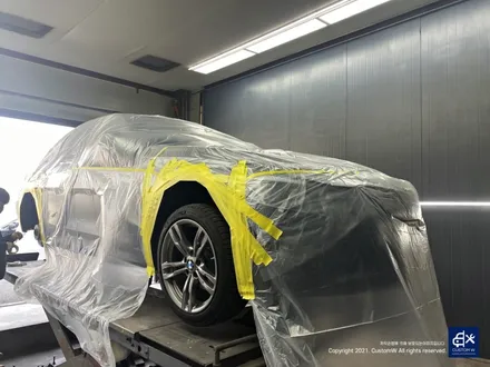 휠, 캘리퍼 모두 새 옷을 입히자! BMW 320i 휠수리 후 블랙유광 휠도색 + 블루 캘리퍼 도색 / 용인 처인구
