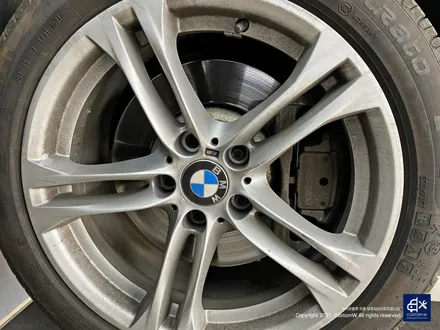 BMW F10 530d 박리 후 블랙유광 휠도색 + 분진 제거 후 블루 캘리퍼 도색 / 용인 처인구