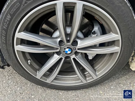 BMW 730Ld 박리 후 블랙유광 휠도색 + 블루 캘리퍼 도색 / 용인 처인구