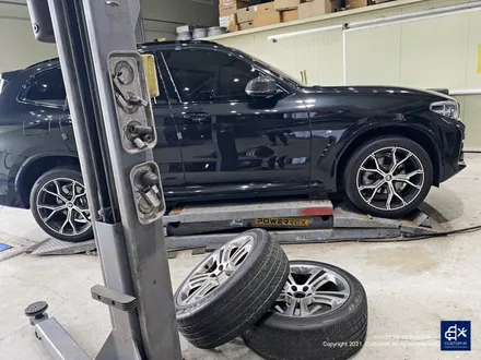 BMW X3 박리 후 블랙유광 휠도색 / 용인 처인구