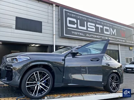 신차 BMW X6 40d 742M 블랙유광 휠도색 + 레드 캘리퍼 도색 / 용인 처인구