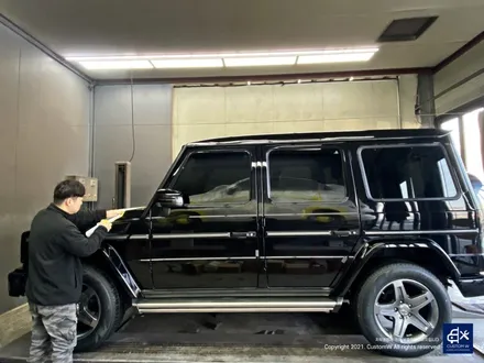 벤츠 G350 G바겐 블랙유광 휠도색 + 레드 캘리퍼 도색 / 용인 처인구