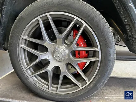 벤츠 G63 AMG G바겐 22인치 블랙 실버 투톤 유광 휠도색 / 용인 처인구