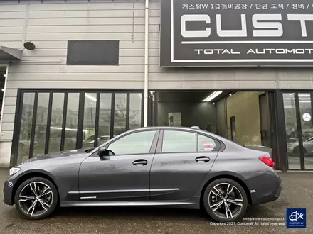 BMW G20 320d 휠수리 후 건메탈 유광 휠도색 + 카본 세라믹 골드 캘리퍼 도색 / 용인 처인구