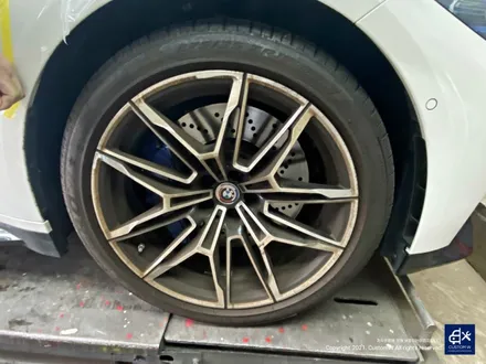BMW G80 M3 블랙유광 휠도색 + 애시드 그린 캘리퍼 도색 / 용인 처인구