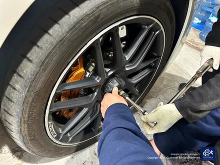벤츠 S63 AMG 휠 상처 수리 후, 사틴 블랙 / 무광  블랙 실버 투톤 무광  복원 도색 / 용인 처인구