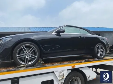 감동적인 후기글을 작성해 주신 고객분의 차량/ 벤츠 E220D 카브리올레 19인치(일명 AMG 별휠) 블랙 유광 휠도색 (feat. 보험 긴급 출동 서비스를 이용한 캐리어 카 입출고) / 용인 처인구