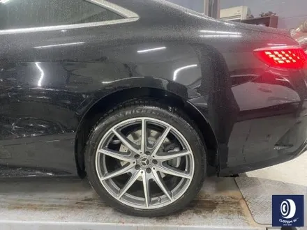 벤츠 S450 쿠페 사틴 (무광) 블랙 + 실버 투톤 휠도색 / 용인 처인구