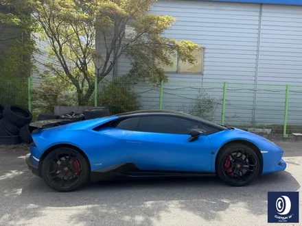 람보르기니 우라칸 LP610 조수석 앞 휠 상처 수리 후, 하이그로시 블랙 휠 복원 도색 / 용인 처인구