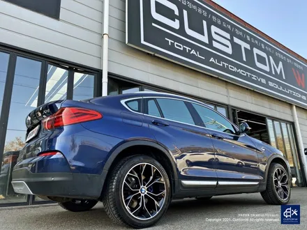 BMW X4 박리 후 블랙 폴리시 휠도색 + 블루 캘리퍼 도색 / 용인 처인구