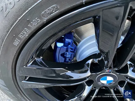 이런 상태의 캘리퍼도 살려냅니다! BMW F15 X5 30d 휠수리 후 블랙유광 휠도색 + 블루 캘리퍼 도색 및 허브 방청 / 용인 처인구