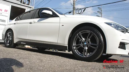 BMW 신차 휠도색- 328I 고스트크롬. / 용인 처인구