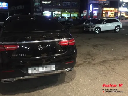 벤츠 다운 SUV 쿠페! GLE 350D 쿠페의 레드 캘리퍼도색 + 블랙유광 휠도색. / 용인 처인구