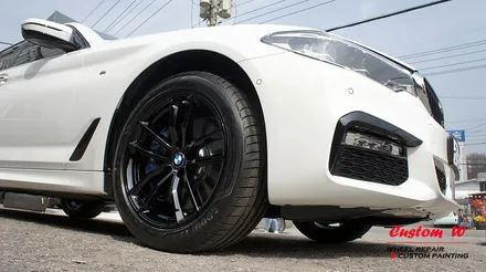 BMW 신형 5시리즈 G30 530I의 신차 구경하기 그리고 블랙유광 휠도색(달라진 PCD와 허브 사이즈). / 용인 처인구
