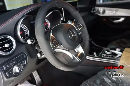 신차 GLC 43 AMG 쿠페 C292 차량의 레드 캘리퍼도색, 에어발란스, 이오나이져. / 용인 처인구