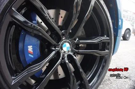 무서운 성능의 SUV BMW X6M 블랙유광 휠도색. / 용인 처인구