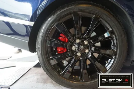 레인지로버 보그 블랙유광 휠도색, 레드 캘리퍼도색(brembo) / 용인 처인구