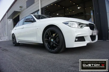 BMW F30 330i 휠 상처수리 후 블랙유광 휠도색. / 용인 처인구
