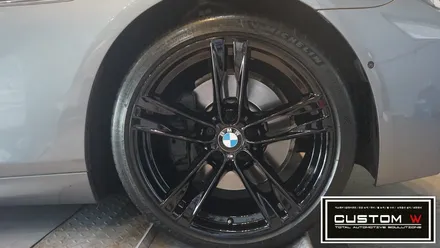 BMW 640d 블랙유광 휠도색, 고스트크롬 휠도색 2가지 컬러 휠도색 작업 함께 보기. / 용인 처인구