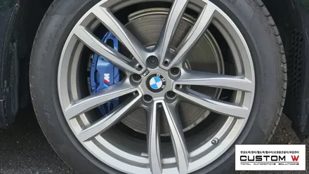 BMW 740d M퍼포먼스 블루 캘리퍼도색. / 용인 처인구