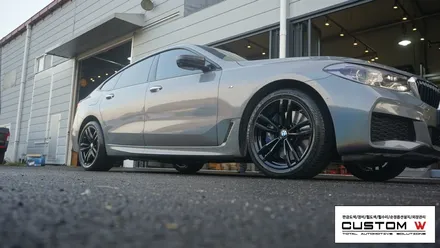BMW 6GT 블랙유광(하이그로시블랙) 휠도색. / 용인 처인구