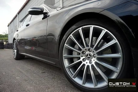 벤츠 W222 S350d 20인치 마차휠 상처 수리 후, 다이아몬드 컷팅 휠 수리 복원. / 용인 처인구