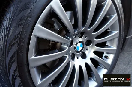 BMW F01 740i 휠 상처 수리 후, 고스트 크롬 휠도색. / 용인 처인구