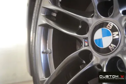 BMW F10 520D 고스트 크롬 휠도색, 레드 캘리퍼 도색. / 용인 처인구