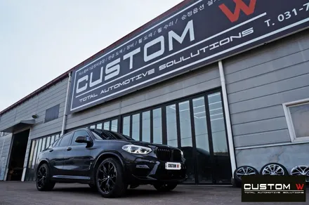 BMW X4 블랙폴리시 다이아몬드컷팅 스모크 클리어 휠수리 / 용인 처인구