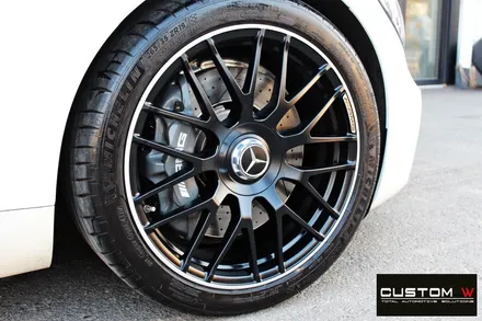 꾸준한 인기 벤츠 AMG GT  쿠페 무광 블랙 실버 투톤 휠 도색 / 용인 처인구