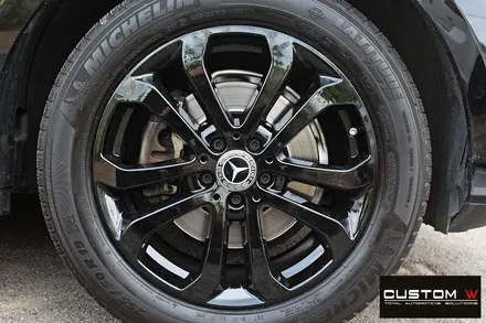 벤츠 GLE350d 휠 상처 수리 후 블랙 유광 휠도색 / 용인 처인구