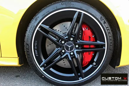 벤츠 CLA 45 S AMG 무광 블랙실버 투톤 휠도색 / 용인 처인구